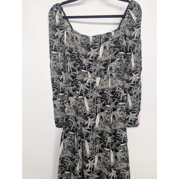 NWT Reformation Sigmund Tropical Printed Crepe Midi Dress Size 0 Lanai #2J456 - Picture 5 of 11